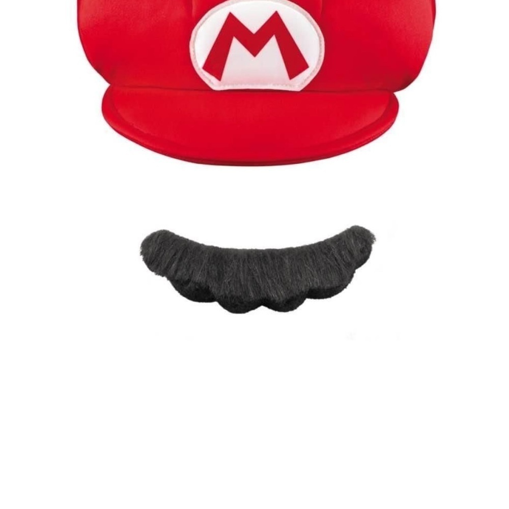 Nintendo Red Cap and Mustache Set - Picture 2 of 5